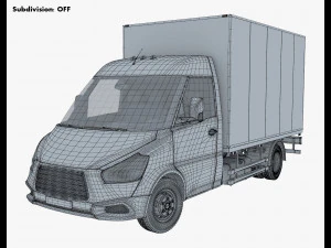 Generic Box Truck M 1 3D Model