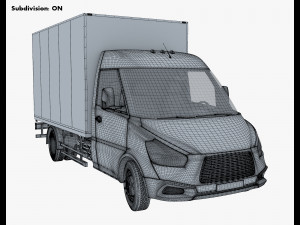 Generic Box Truck M 1 3Dモデル