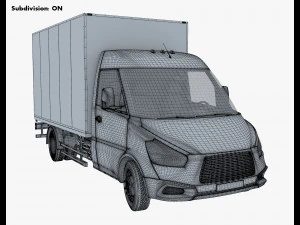 Generic Box Truck M 1 3D Model