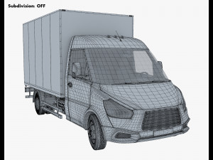 Generic Box Truck M 1 3Dモデル