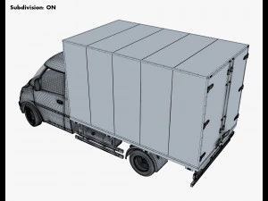 Generic Box Truck M 1 3D Model
