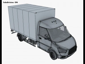 Generic Box Truck M 1 3D Model
