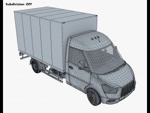Generic Box Truck M 1 3D Model