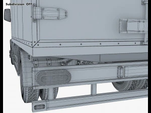 Generic Box Truck M 1 3D Model