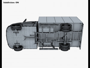 Generic Box Truck M 1 3Dモデル