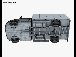 Generic Box Truck M 1 3D Model