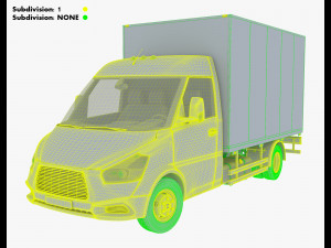 Generic Box Truck M 1 3Dモデル