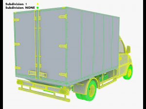 Generic Box Truck M 1 3D Model