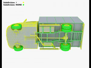 Generic Box Truck M 1 3D Model
