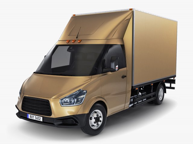 Generic Box Truck M 2 3D 模型 .c4d .max .obj .3ds .fbx .stl .blend 