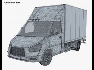 Generic Box Truck M 2 3D Model