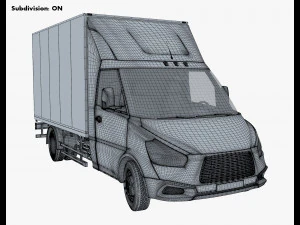 Generic Box Truck M 2 3D Model