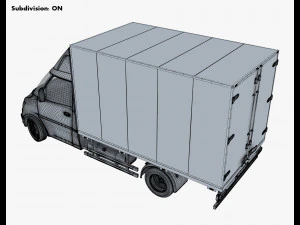 Generic Box Truck M 2 3D Model