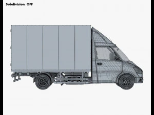 Generic Box Truck M 2 3D Model