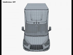 Generic Box Truck M 2 3D Model