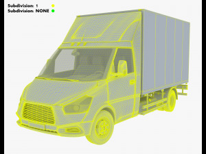 Generic Box Truck M 2 3D 模型