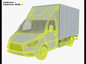Generic Box Truck M 2 3D Model
