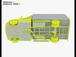 Generic Box Truck M 2 3D Model