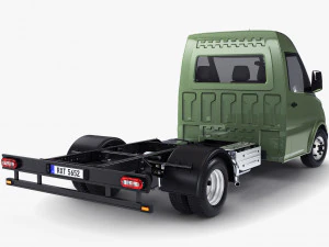 Generic Truck Chassis Frame M 1 3D Model