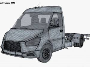 Generic Truck Chassis Frame M 1 3D Model