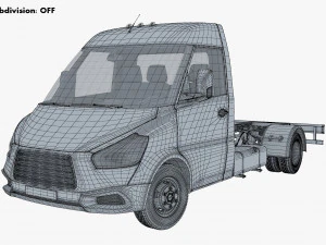 Generic Truck Chassis Frame M 1 3D Model