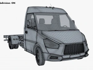 Generic Truck Chassis Frame M 1 3D Model