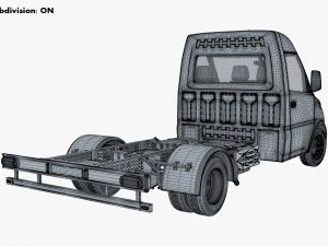 Generic Truck Chassis Frame M 1 3D Model