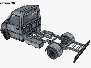 Generic Truck Chassis Frame M 1 3D Model