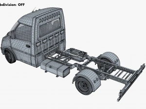 Generic Truck Chassis Frame M 1 3D Model