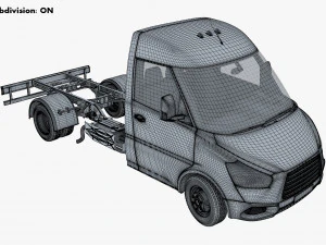 Generic Truck Chassis Frame M 1 3D Model