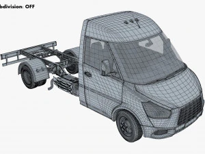 Generic Truck Chassis Frame M 1 3D Model