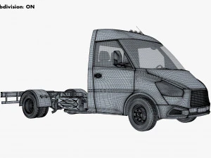 Generic Truck Chassis Frame M 1 3D Model
