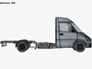 Generic Truck Chassis Frame M 1 3D Model