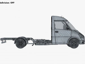 Generic Truck Chassis Frame M 1 3D Model