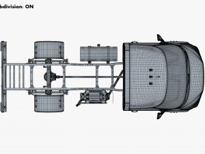 Generic Truck Chassis Frame M 1 3D Model