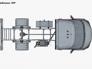 Generic Truck Chassis Frame M 1 3D Model