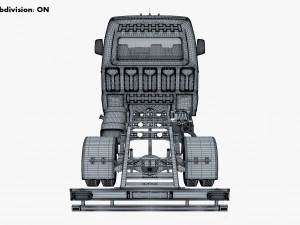 Generic Truck Chassis Frame M 1 3D Model