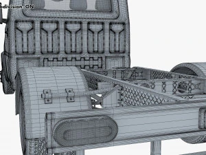 Generic Truck Chassis Frame M 1 3D Model