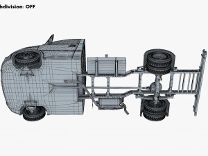 Generic Truck Chassis Frame M 1 3D Model