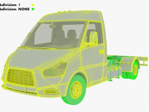 Generic Truck Chassis Frame M 1 3D Model