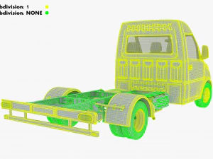 Generic Truck Chassis Frame M 1 3D Model