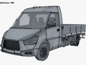 Cami&oacute;n ligero gen&eacute;rico M 1 Modelo 3D