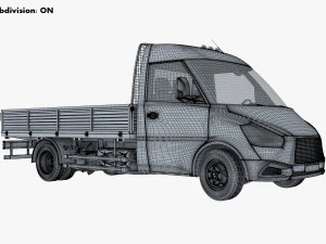 Cami&oacute;n ligero gen&eacute;rico M 1 Modelo 3D