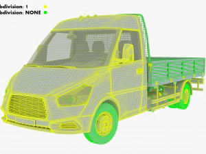 Cami&oacute;n ligero gen&eacute;rico M 1 Modelo 3D