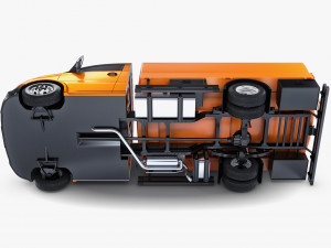 Generic Light Truck Tank M 1 Modelo 3D