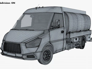 Generic Light Truck Tank M 1 3D Model