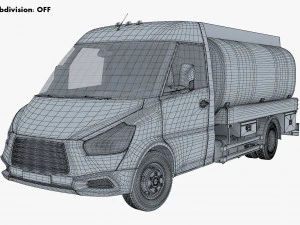 Generic Light Truck Tank M 1 3D Model