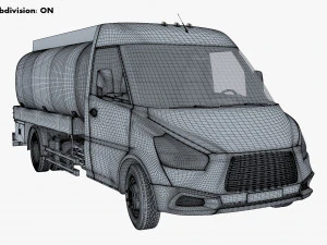 Generic Light Truck Tank M 1 3D Model
