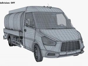 Generic Light Truck Tank M 1 3D Model