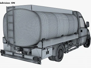Generic Light Truck Tank M 1 3D Model